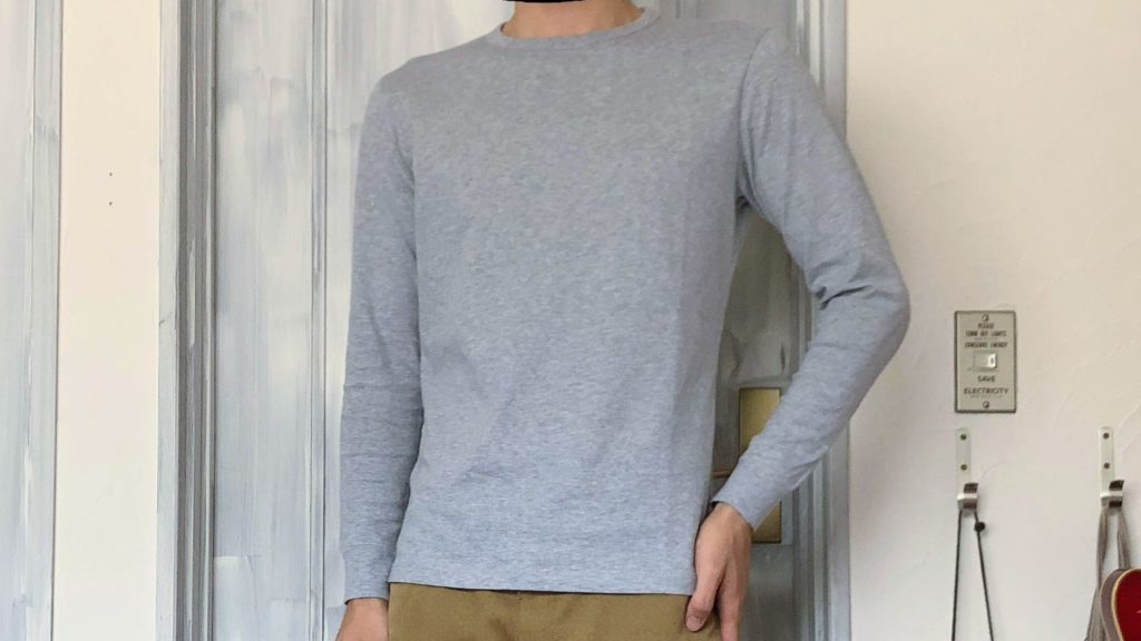 ZOZOTシャツ長袖着用